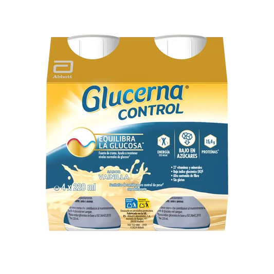 Glucerna Control Vanille-Geschmack, 4 Flaschen x 220 ml