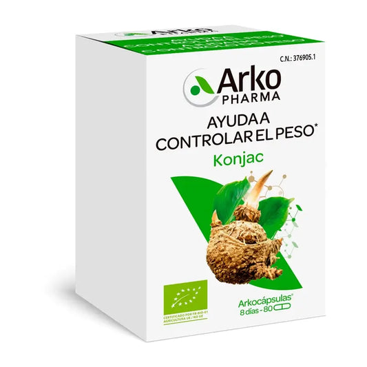 Arkopharma Arkocápsulas Konjac Bio, 80 Kapseln