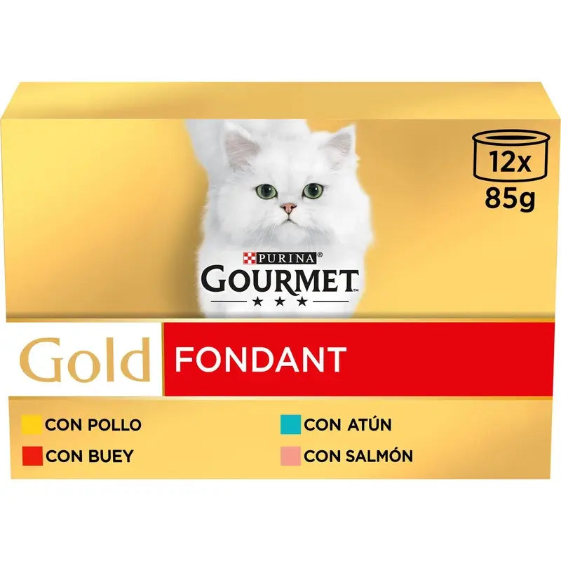 Gourmet Gold Fondant-Packung, gemischte Sorten, 8 x 12 x 85 Gramm