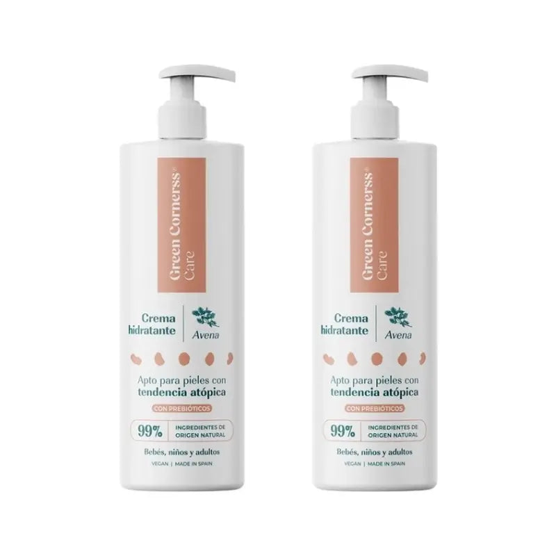 Green Cornerss Haferflocken Feuchtigkeitscreme, 2 x 280 ml