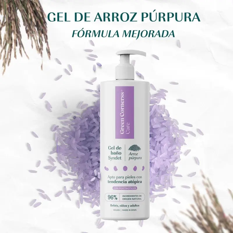 Green Cornerss Purple Rice Badegel, 400 ml