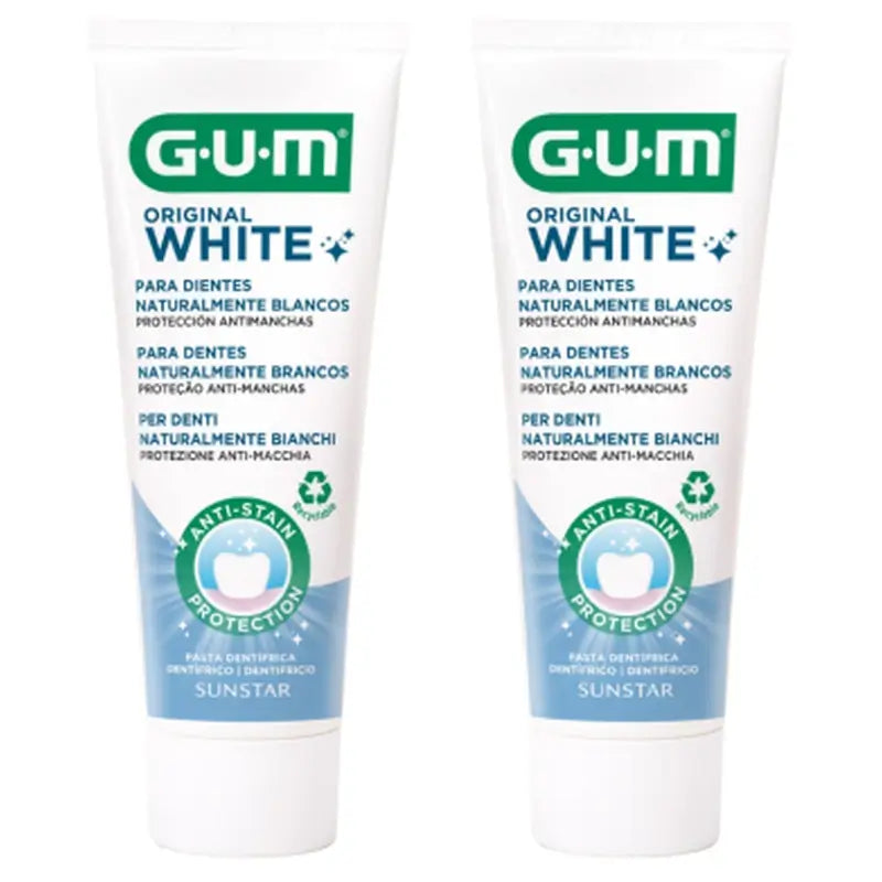 Gum Original White Zahnpasta 75 ml 2 Tuben