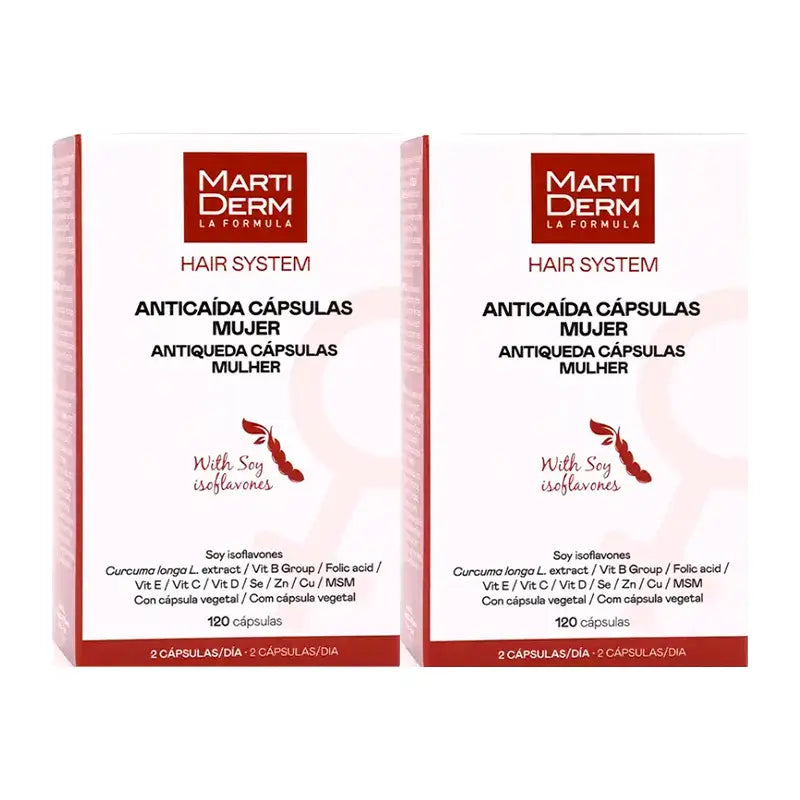 Hair System Anti-Haarausfall-Kapseln für Frauen, Packung mit 2 x 120 Stück