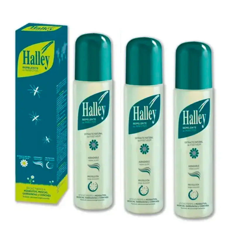 Halley Insektenschutzmittel, Packung 3 x 250 ml