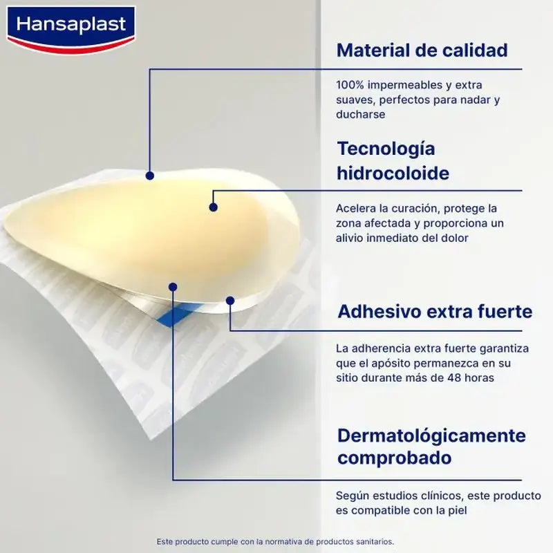 Hansaplast Hydrokolloid-Blister Groß 5 Stück