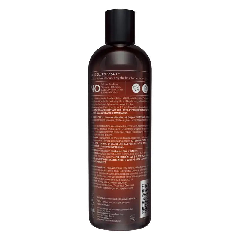 Hask Keratin Protein Glatt & Geschmeidig Conditioner, 355 ml