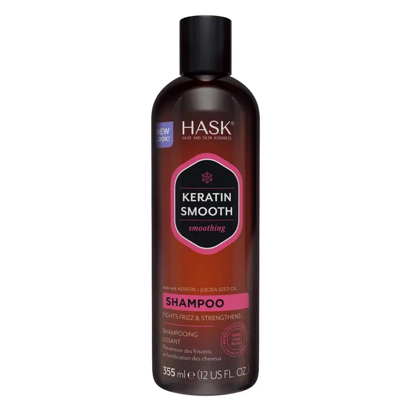 Hask Keratin Protein Glatt & Geschmeidig Shampoo, 355 ml