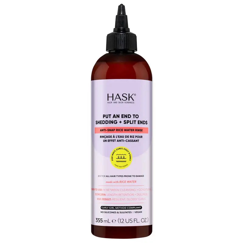 Hask Anti-Haarausfall-Lösung mit Reiswassertextur, 355 ml