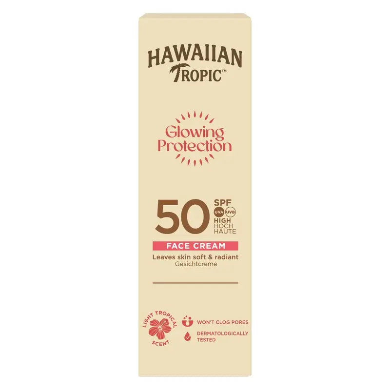 Hawaiian Tropic Glühender Schutz Gesicht Spf50 50 Ml