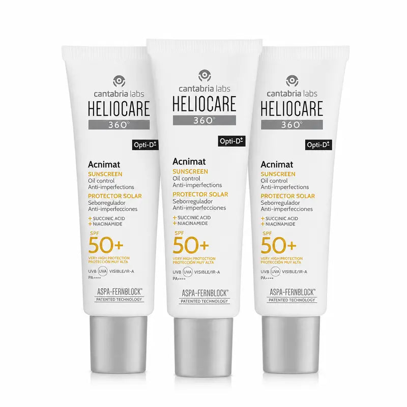 Heliocare 360 Acnimat Spf50+, 50 Ml Packung 3