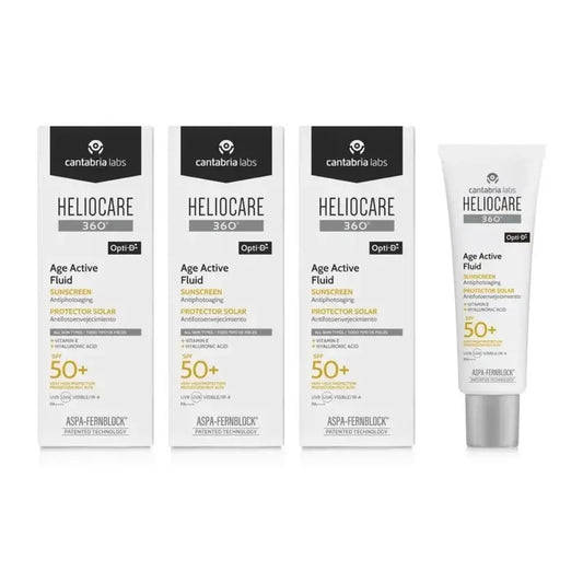 Heliocare 360° Age Active Fluid Spf 50 Ultraleicht, 3X50 Ml