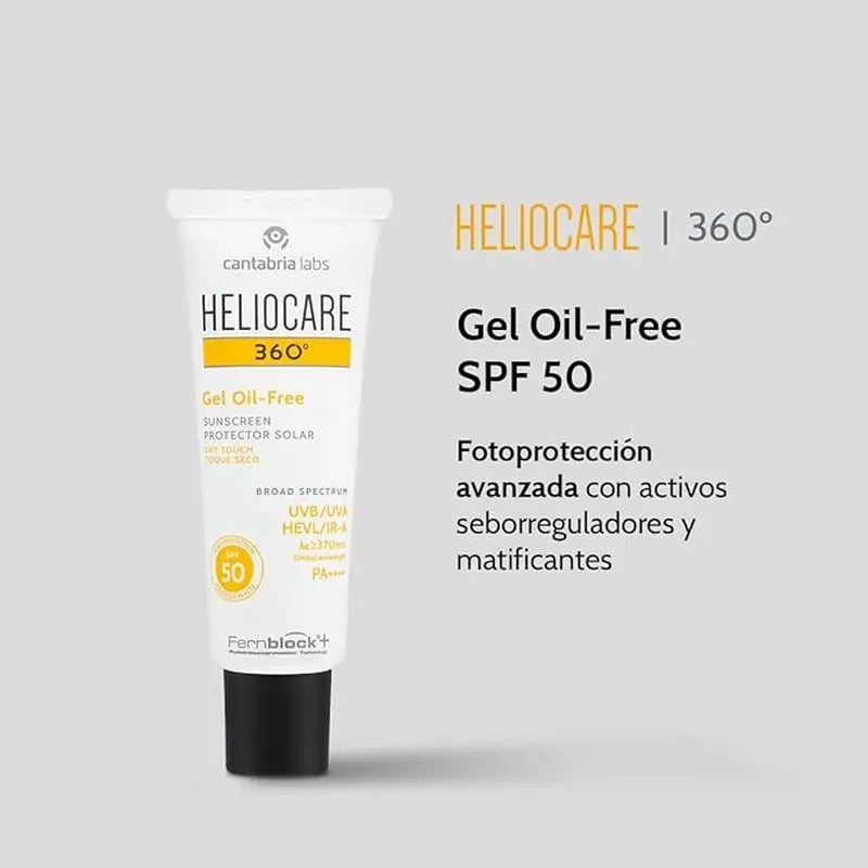 Heliocare 360º Ölfreies Gel Spf 50+ 50 Ml
