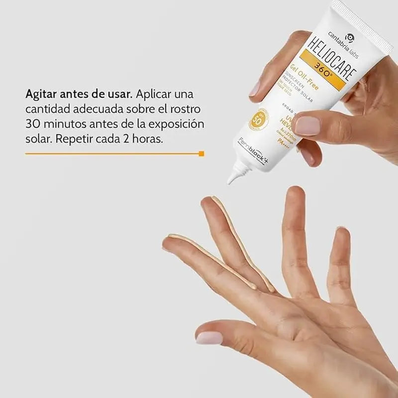 Heliocare 360º Ölfreies Gel Spf 50+ 50 Ml