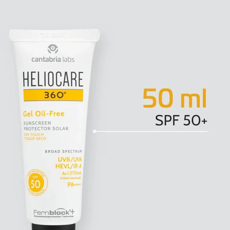 Heliocare 360º Ölfreies Gel Spf 50+ 50 Ml