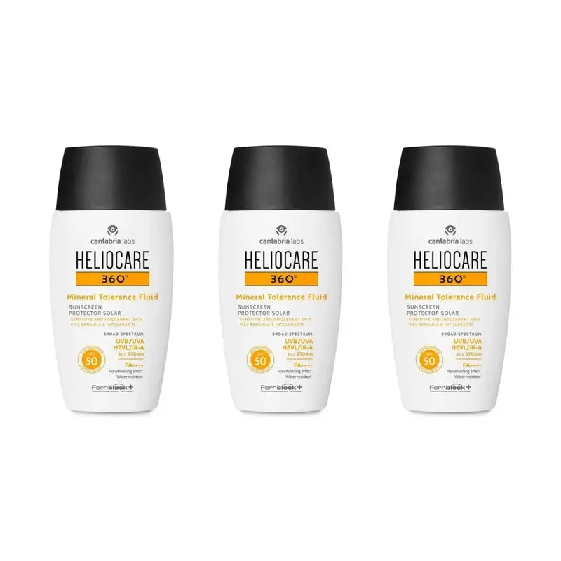 Heliocare 360º Mineral-Toleranz-Fluid Spf50, 3X50 Ml