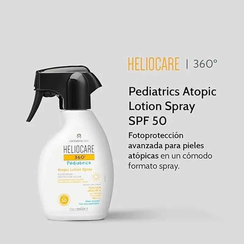Heliocare 360º Pack Pädiatrische Mineralien 50 ml + Atopische Pistole 250 ml
