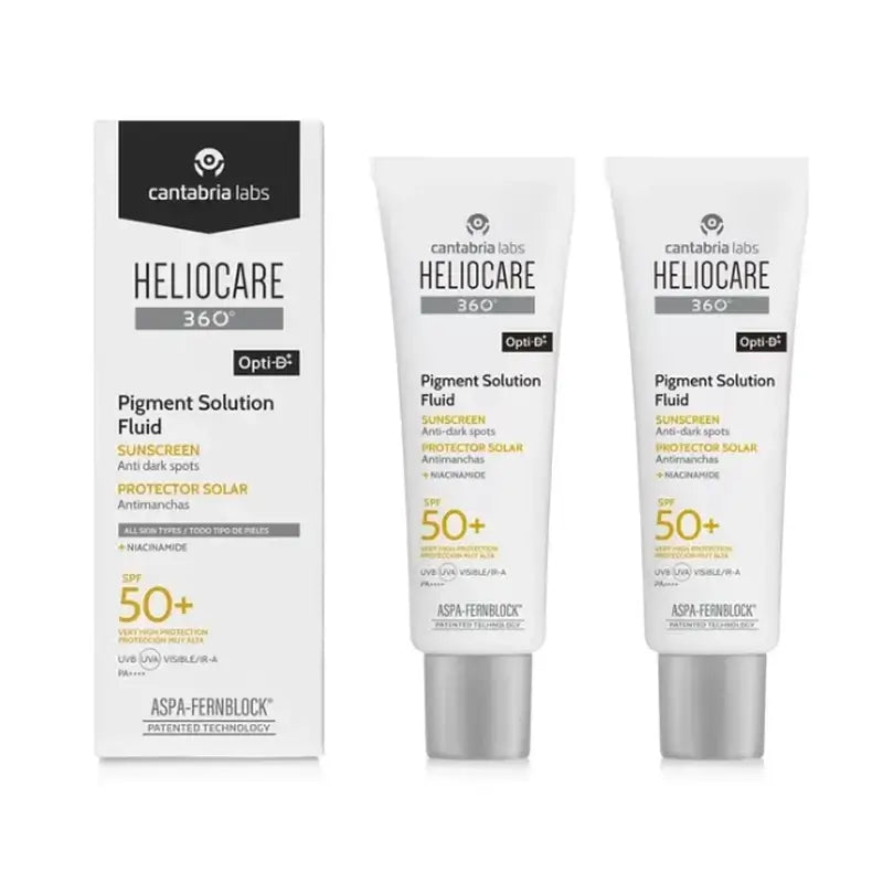 Heliocare 360º Pigmentlösung Fluid Spf50+, 2 X 50 Ml