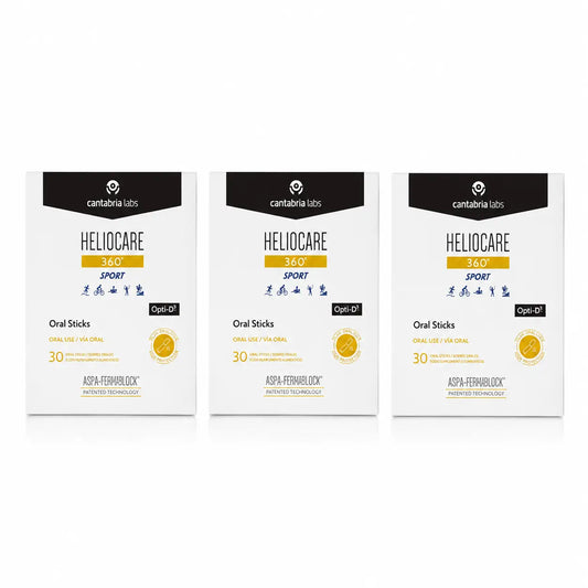 Heliocare 360º Sportsun 30 Stäbchen Packung 3
