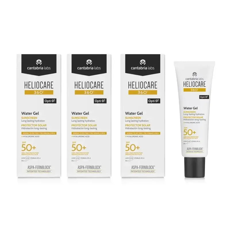 Heliocare 360º Wasser-Gel Spf50+, 3X50 Ml