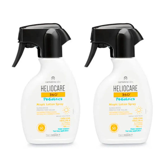 Heliocare Duplo 360º Pädiatrie Atopische Lotion Spray Spf50 , 2X250 Ml