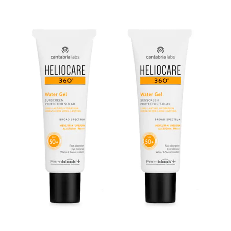 Heliocare Duplo 360º Wasser-Gel Spf50+, 2X50 Ml