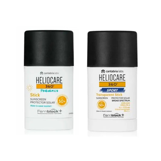 Heliocare Pack 360º Sport Stick Spf50+ 25 Gr + Pädiatrie Stick Spf50+ 25 Gr