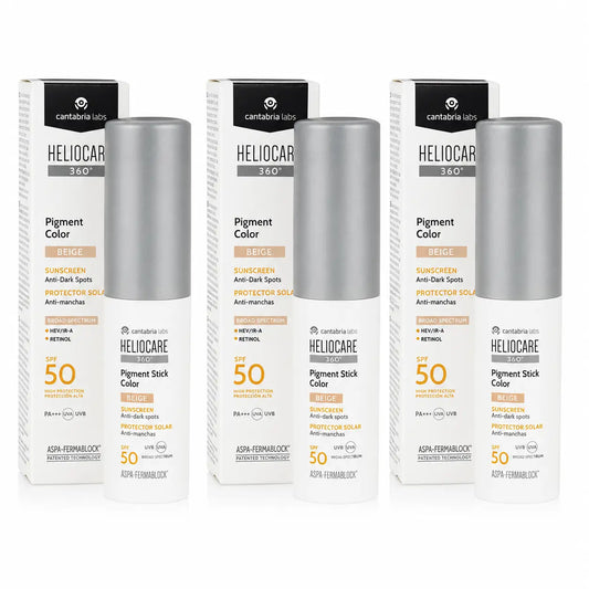 Heliocare Pigment Stick Beige Farbe Spf50 10 Gr Packung 3