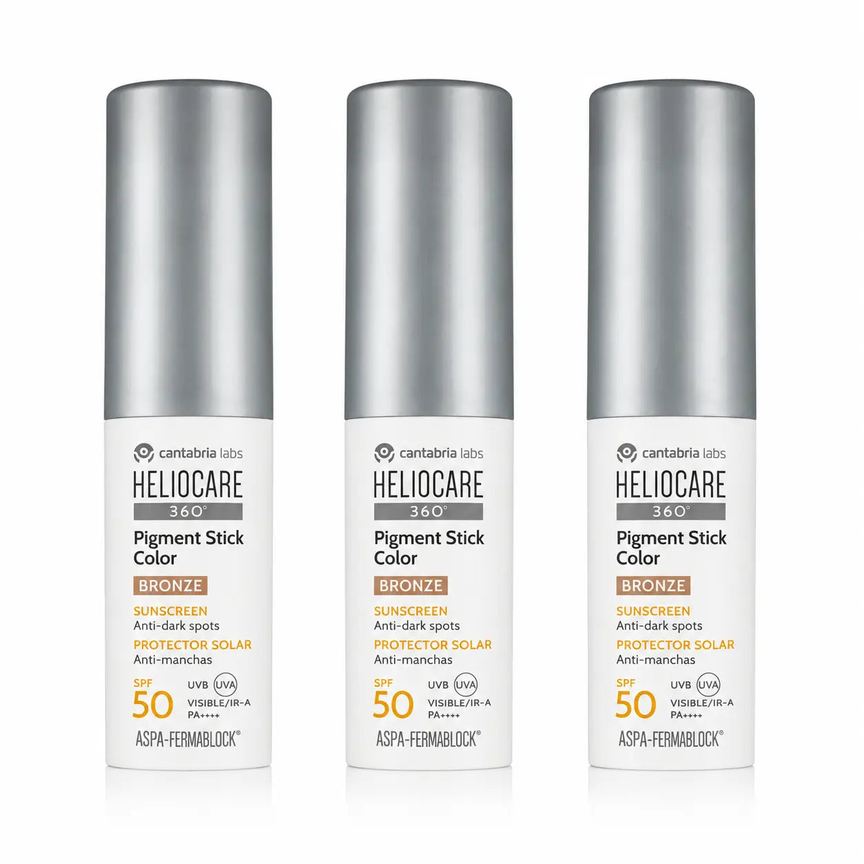 Heliocare Pigment Stick Colour Bronze Spf50 10 Gr pack 3