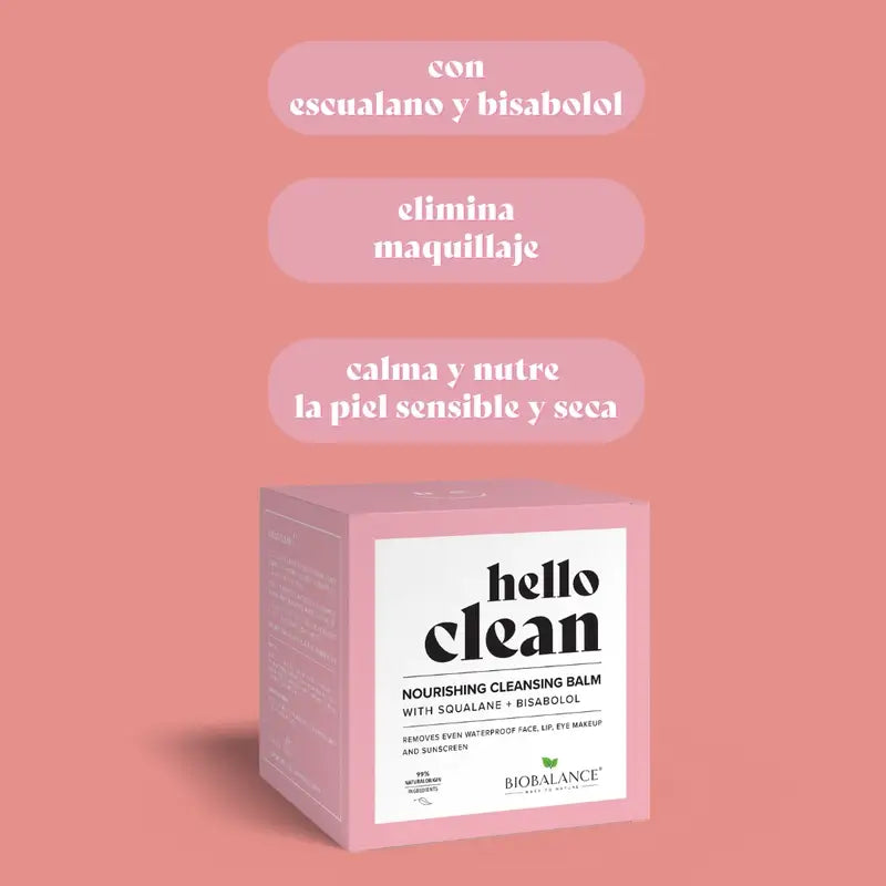 Hello Clean Bio Balance Nourishing Cleansing Balm With Squalane + Bisabolol , 100 ml