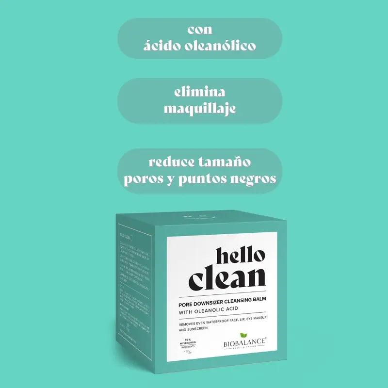 Hello Clean Bio Balance Pore Downsizer Reinigungsbalsam mit Oleansäure, 100 ml