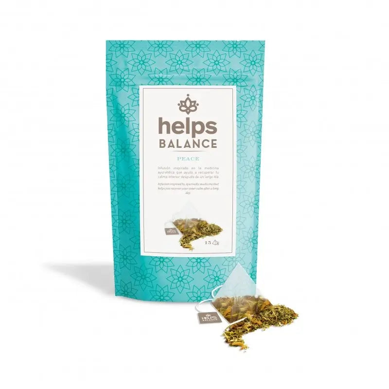 Hilft Balance Ayurvedic Peace Entspannungsbeutel, 15 pyramidenförmige Aufgüsse