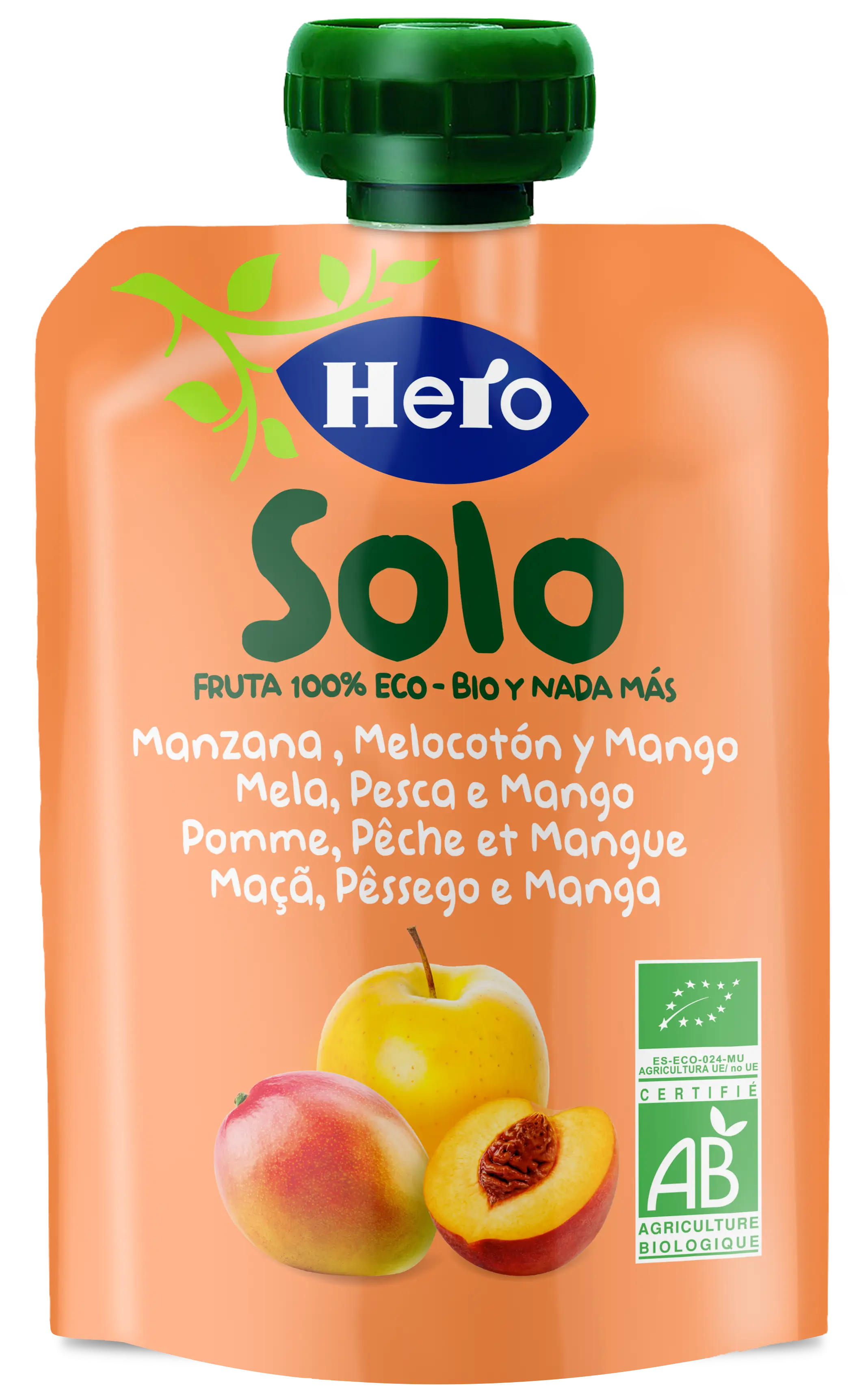 Hero Baby Hero Baby Sachet Solo Apfel Pfirsich & Mango Eco Hb Solo 100G