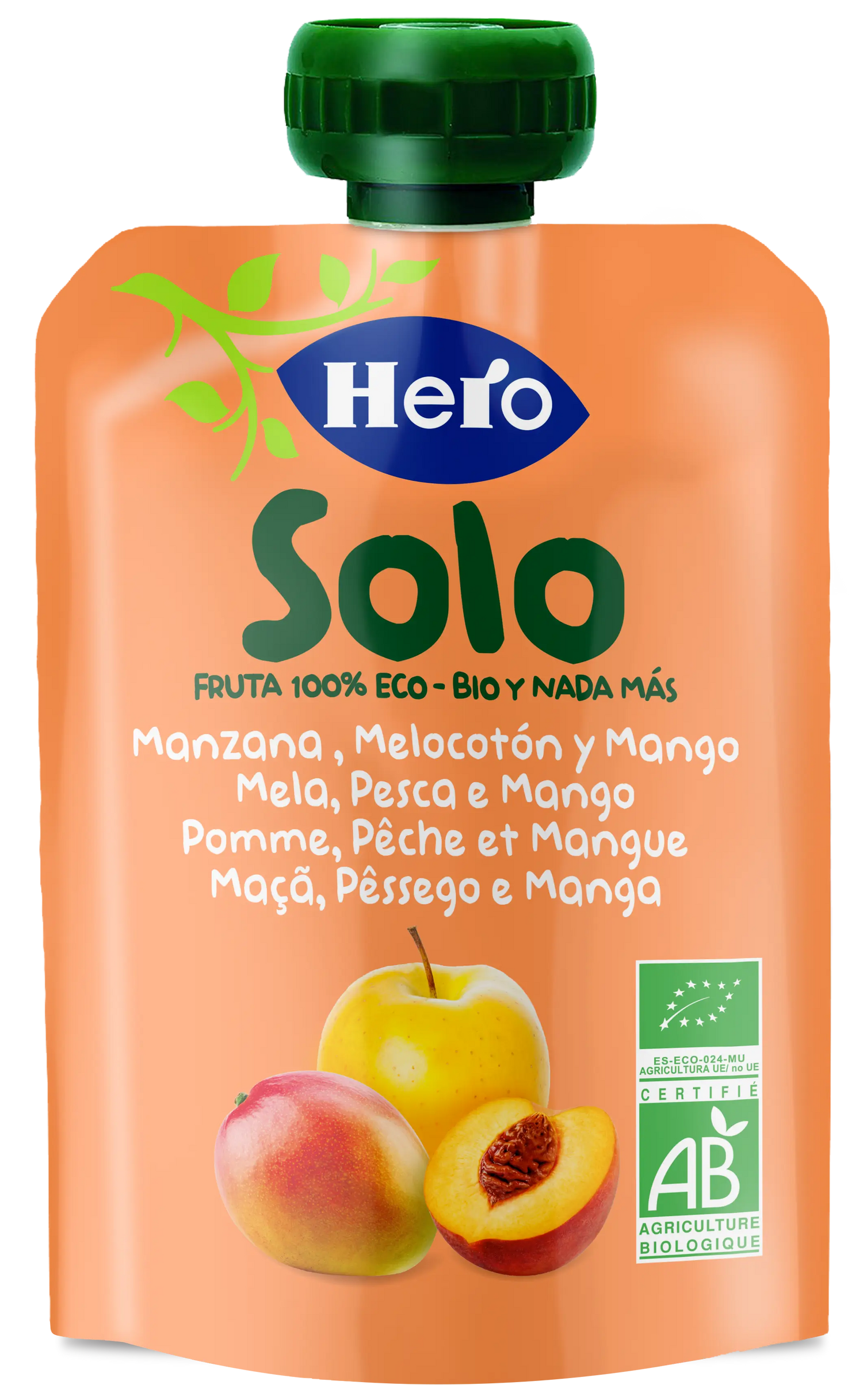 Hero Baby Hero Baby Sachet Solo Apfel Pfirsich & Mango Eco Hb Solo 100G