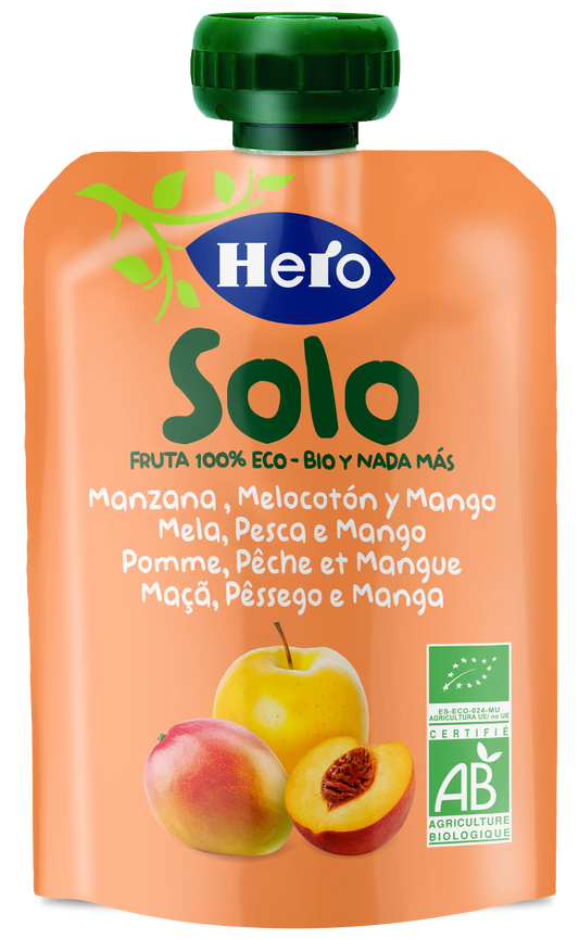 Hero Baby Hero Baby Sachet Solo Apfel Pfirsich & Mango Eco Hb Solo 100G