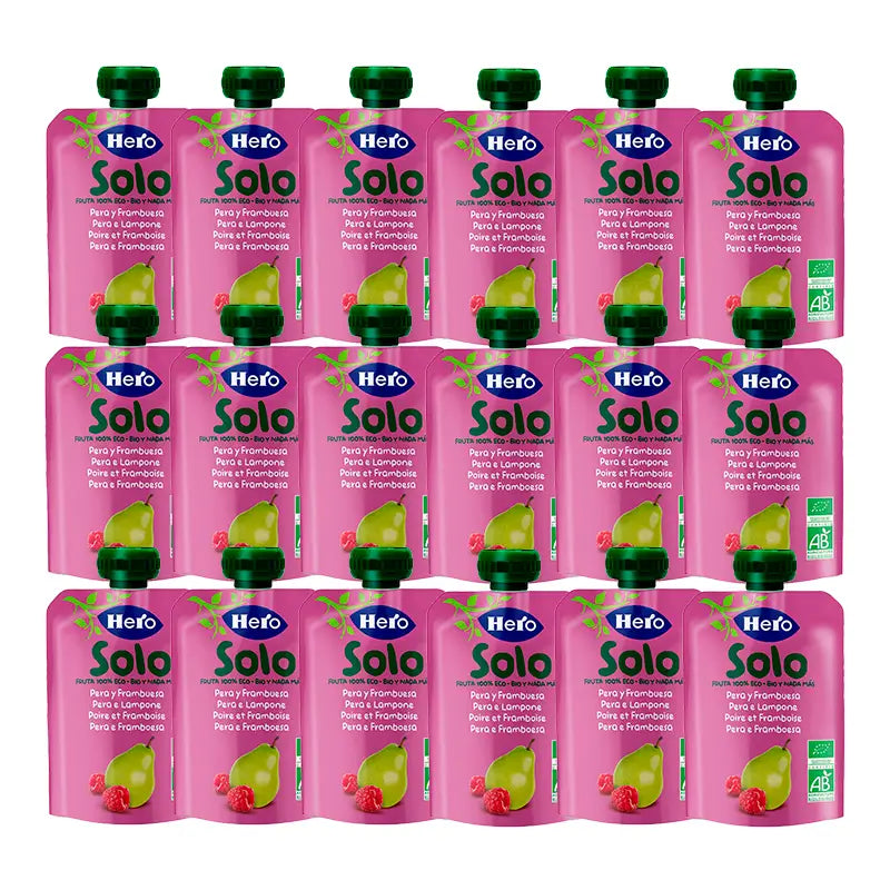 Held Baby Pack Himbeere Birne Sachet Solo Mnt, 18 X 100 Gr