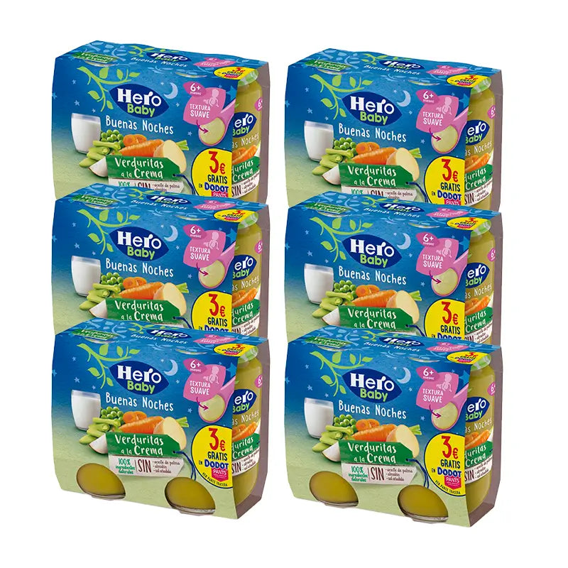Held Baby Pack Bn Gemüse Creme Glas, 6 X 2X190 Gr