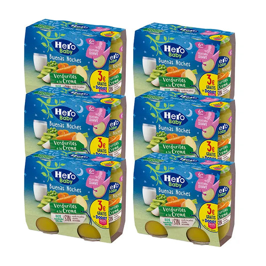 Held Baby Pack Bn Gemüse Creme Glas, 6 X 2X190 Gr