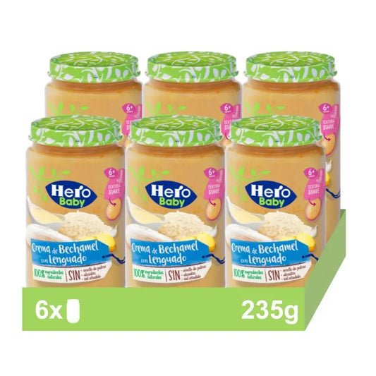 Hero Baby Pack Cremige Bechamelsauce mit Seezunge, 6 X 235 Gramm