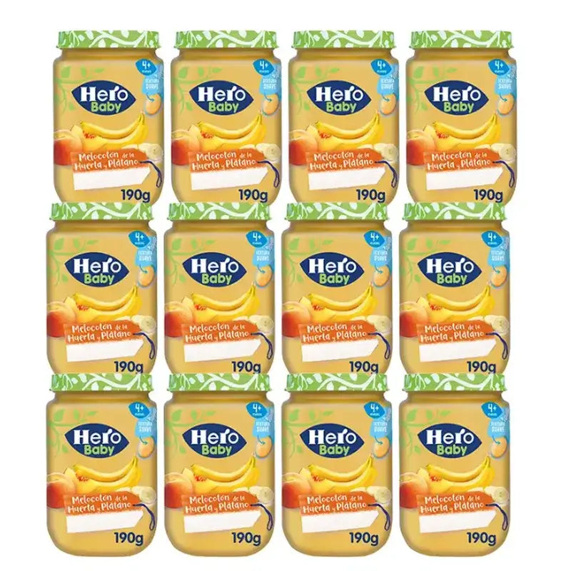 Hero Baby Pack Pfirsich Pfirsich Banane, 12 X 190 Gr