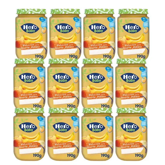 Hero Baby Pack Pfirsich Pfirsich Banane, 12 X 190 Gr