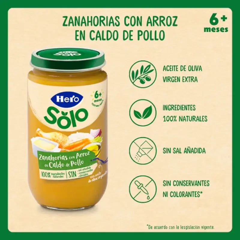 Hero Baby Pack Karotten-Reis-Hühnerbrühe, 12 X 235 Gr