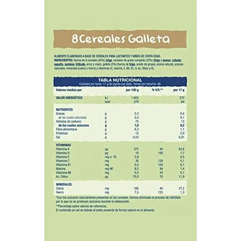 Hero Baby Cerealien 8 Müsli mit Keksen 340G