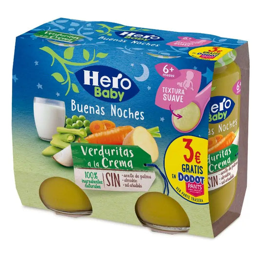 Held Baby Buenas Noches Tarrito Verduritas a la Crema 2X190G