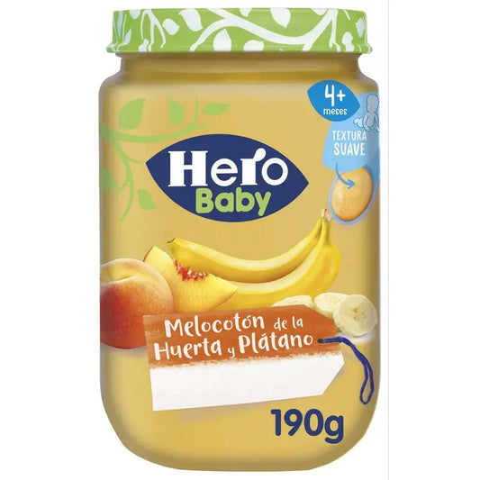 Hero Baby Pfirsich und Banane Pfirsich und Banane im Glas, 190gr