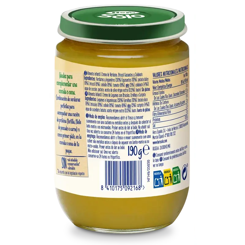 Hero Solo Gemüsecremesuppe, Brokkoli, Erbsen und Zucchini , 190 g