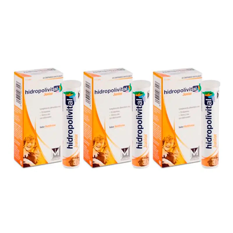Hidropolivital Junior Triplo Nahrungsergänzungsmittel 3 x 40 Kautabletten