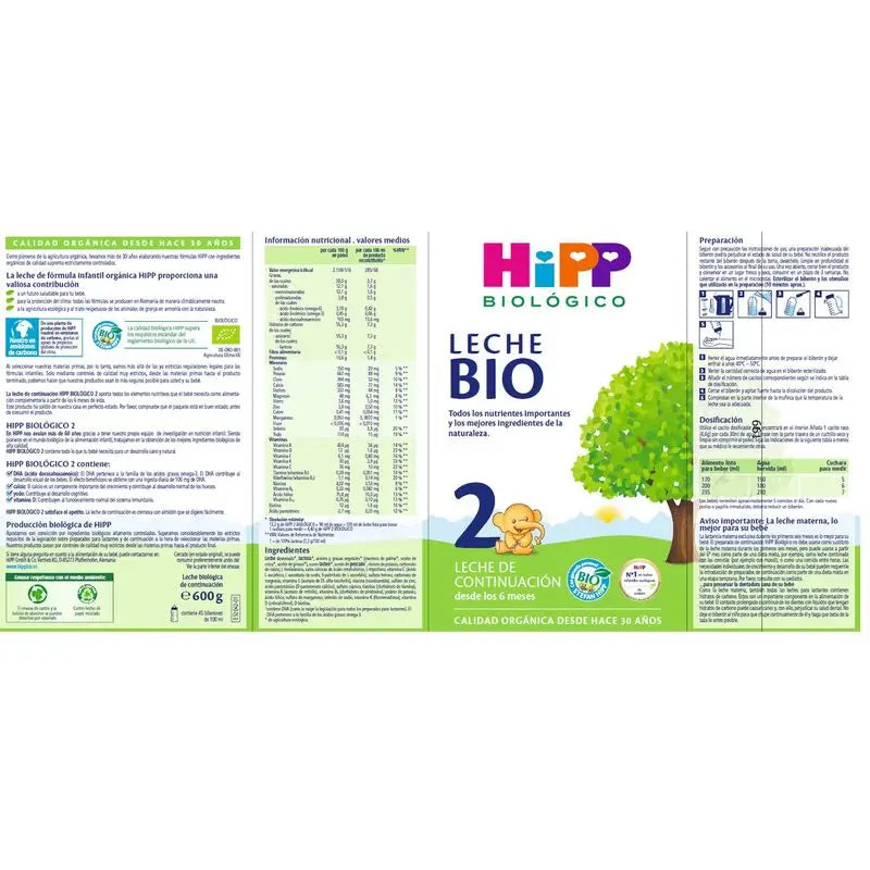 Hipp Bio-Milch 2, 600 G