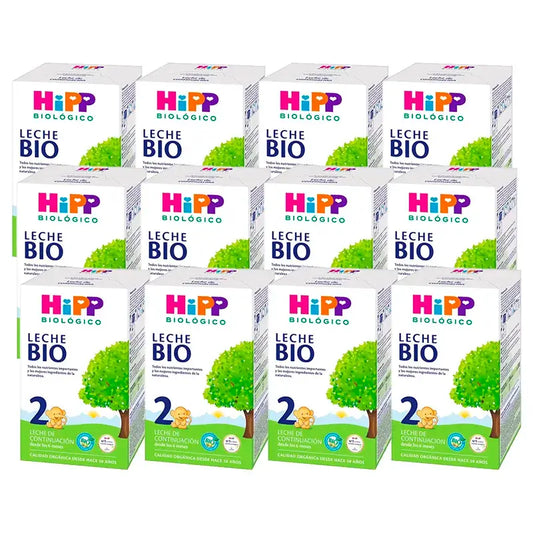 Hipp Milch 2 Bio, Packung 12 x 600 g