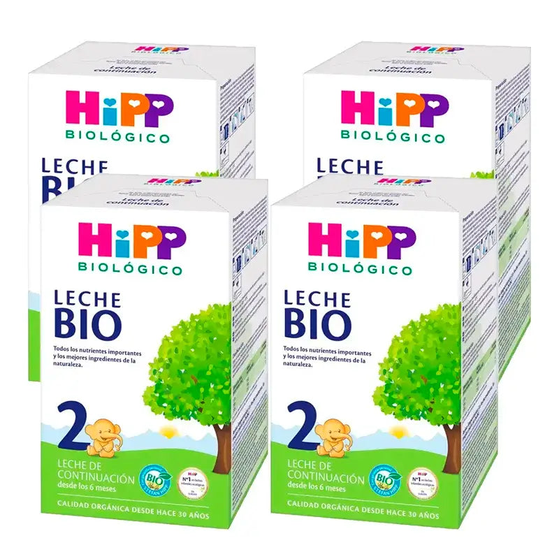 Hipp Milch 2 Bio, Packung 4 x 600 g