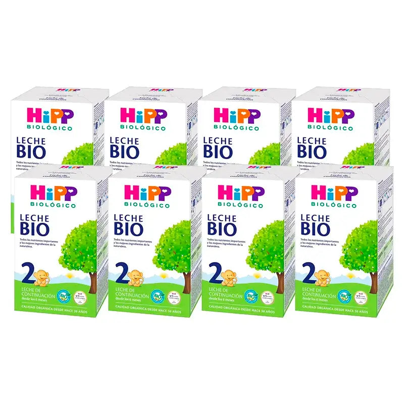 Hipp Milch 2 Bio Fortsetzung, Packung 8 x 600 g